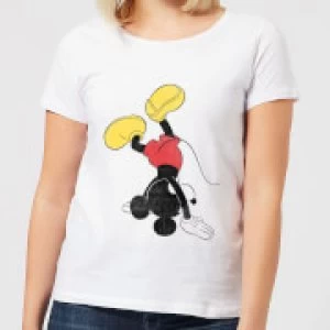 Image of Disney Mickey Mouse Upside Down Womens T-Shirt - White