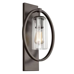 Image of 1 Light Wall Light Bronze, E27