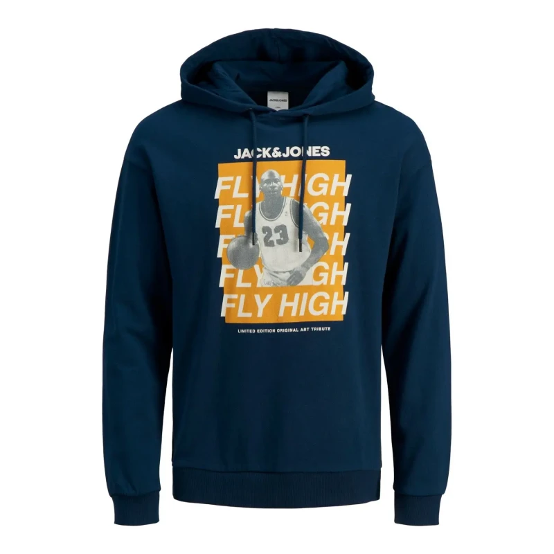 Image of jack & jones Hoodie Jack & Jones Michael Jordan 23 Fly High Bleu Male L