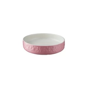 Image of Mason Cash Cat Bowls Bright Coloured Cat Saucer Heavyweight, 13cm Diameter, Pink