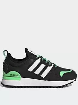 Image of adidas Originals Zx 700 HD Shoes, White/Black, Size 3.5 Older