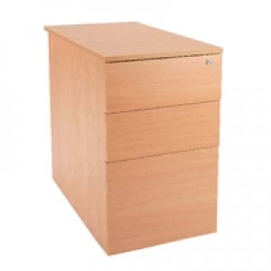 Image of Jemini Intro D600 Bavarian Beech Desk High Pedestal KF74110