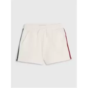 Image of Tommy Hilfiger Global Stripe Waffle Shorts - White
