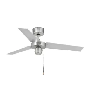 Image of Factory Small Aluminium Ceiling Fan Without Light Black, Grey