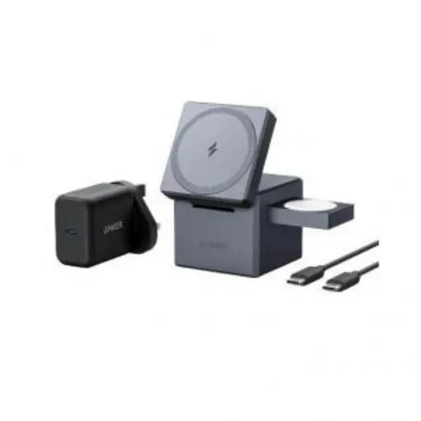 Image of Anker 3-in-1 Mobile Device Charger with MagSafe Europe Grey EXR8ANY1811G11