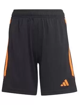 Image of adidas Youth Tiro 23 Short - Black/Orange, Black, Size 9-10 Years