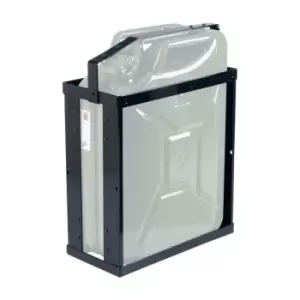 Image of Support pour bidon L. 370 mm l. 185mm H. 500 mm noir fonce RAL 9005 33 kg VALP