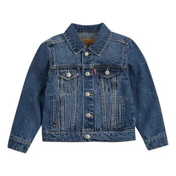 Image of Levis TRUCKER JACKET boys's Childrens Denim jacket in Blue - Sizes 10 years,14 years