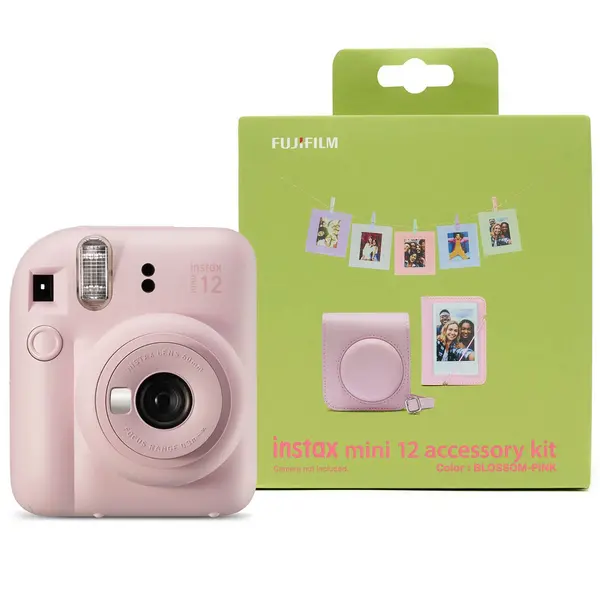 Image of Fujifilm Fujifilm Instax Mini 12 Instant Camera - Blossom Pink (Camera + Case + Accessories) 16806107+ACCS