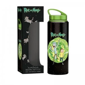 Image of Rick and Morty Portal Aluminium Drinks Bottle