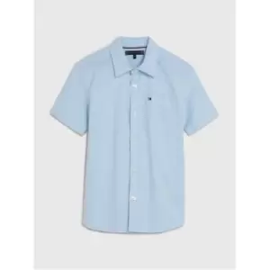 Image of Tommy Hilfiger Stretch Oxford Shirt S/S - Blue