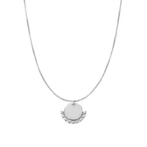 Image of Personalised Delicate Box Chain Heart Necklace PSNDB3054