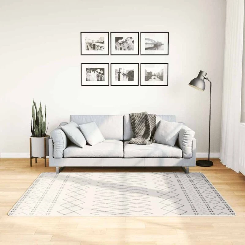 Image of VIDAXL Rug Washable 120x180cm Black and White Anti Slip Vidaxl 8720286654064