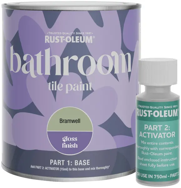 Image of Rust-Oleum Rust-Oleum Gloss Bathroom Tile Paint 750ml - Bramwell