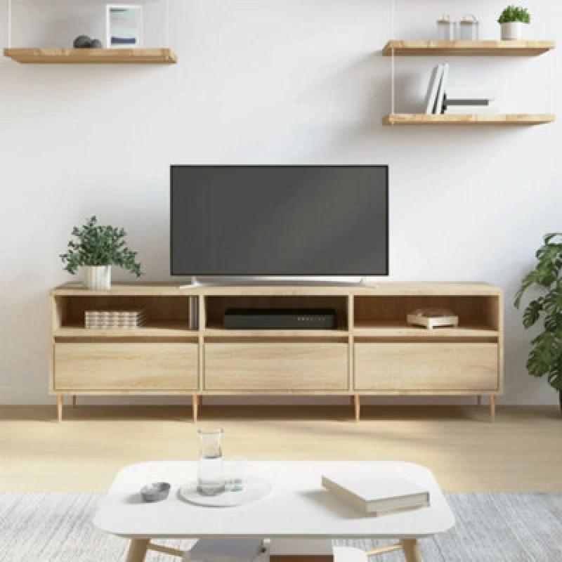 Image of Vidaxl TV Cabinet Sonoma Oak 150X30X44.5cm Engineered Wood