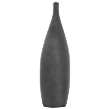 Image of Hotel Collection Hammered Metal Vase - Black Nickle