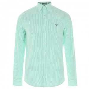 Image of Gant Gant Long Sleeve Pop Stripe Shirt - Green 355
