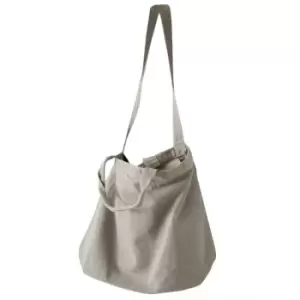 Image of Zipped Canvas Shopper (One Size) (Mid Grey) - Bags By Jassz