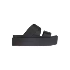 Image of Calvin Klein Jeans Flatform Sandal Webbing - Black
