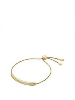 Image of Michael Kors Plaque Gold Tone Bracelet