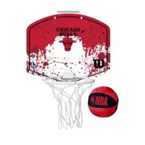 Image of Wilson Nba Team Mini Hoop Chicago Bulls, Red, Unisex, Balls & Gear, WTBA1302CHI