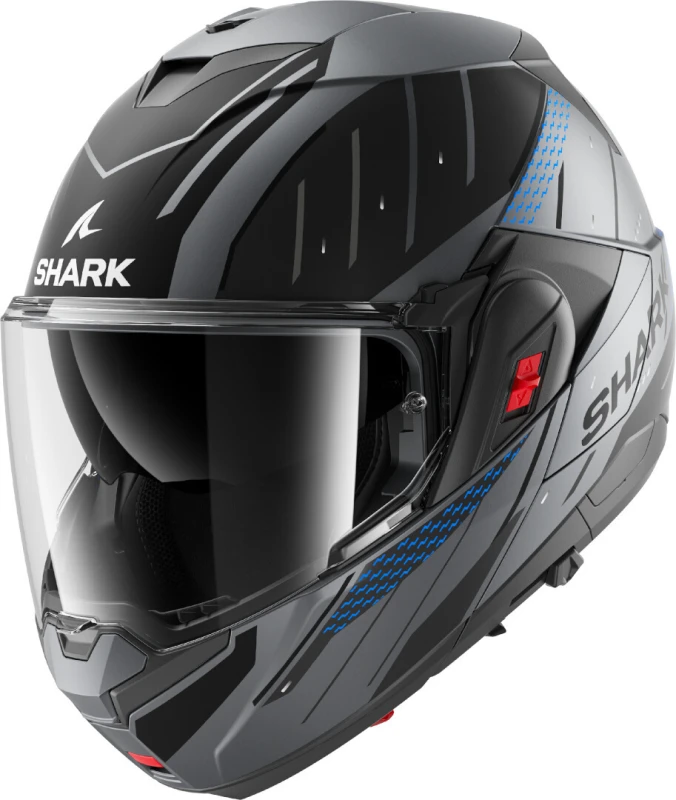 Image of Shark Oxo Rydger Helmet, black-grey-blue, Size L for Men