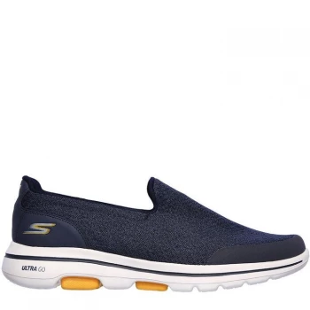 Image of Skechers Go Walk 5 Spar Mens Trainers - Navy/Yellow