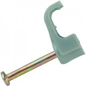 Image of Wickes Twin and Earth Cable Clips - Grey 1mm and 1.5mm Pack of 50