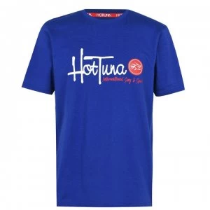 Image of Hot Tuna Crew T Shirt Mens - Ryl Blue Logo