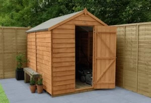 Image of Forest Wooden 8 x 6ft Overlap Windowless Apex Shed