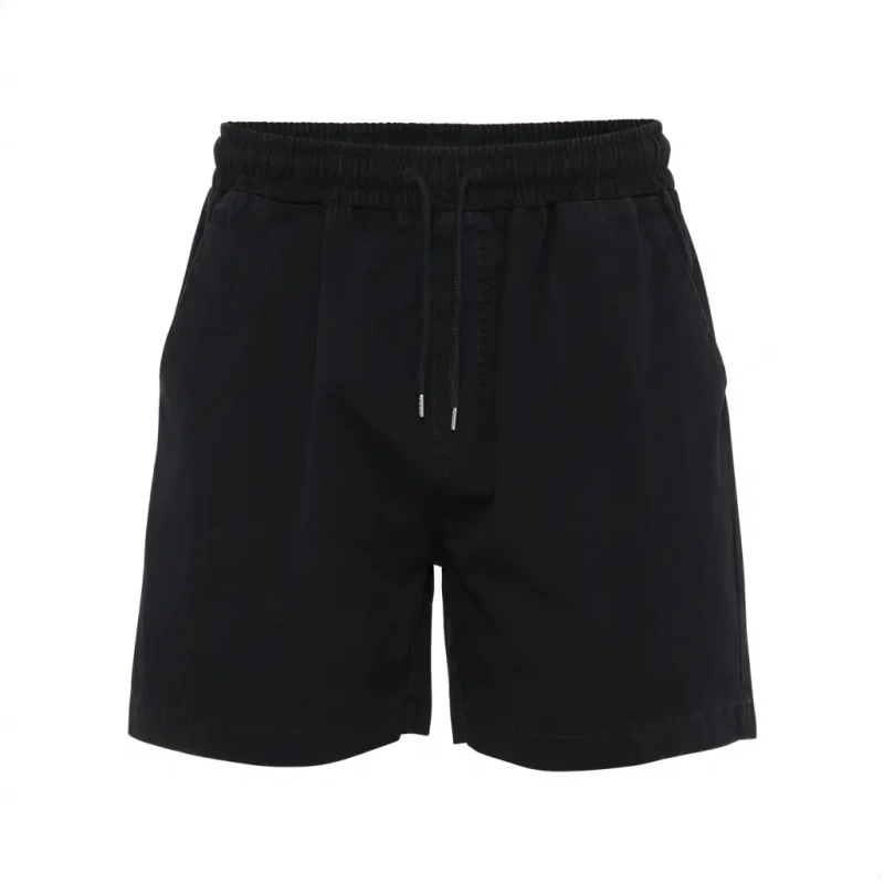 Image of Colorful Standard Twill shorts Colorful Standard Organic deep Black Noir Unisex L