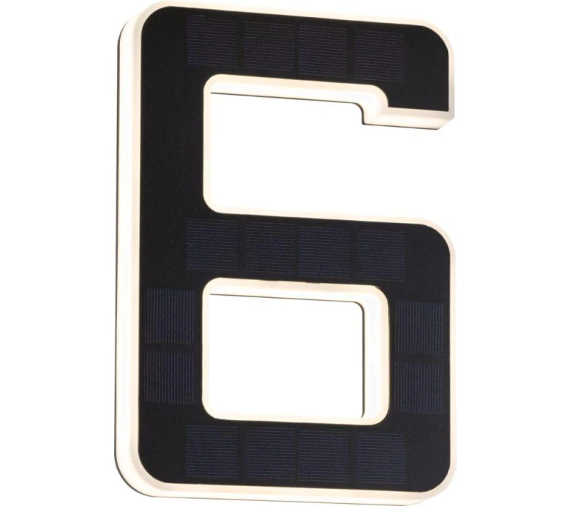 Image of PAULMANN Solar LED House Number Light - No. 6 4000870798478