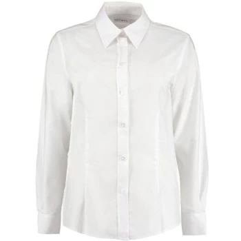 Image of Kustom Kit - KK361 L/S White Ladies Oxford Shirt Size 8