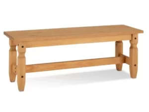 Image of Seconique Corona Solid Pine 150cm Wooden Dining Bench