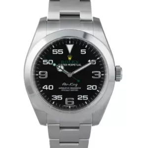 Image of Air King Black Dial Stainless Steel Mens Watch 116900BKAO