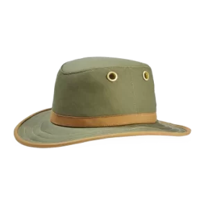 Image of TWC7 Green Outback Waxed Cotton Hat