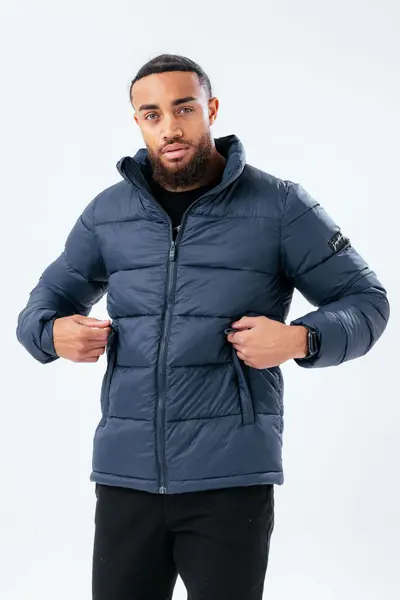 Image of Just Hype UK hype deep filled navy puffer adult jacket