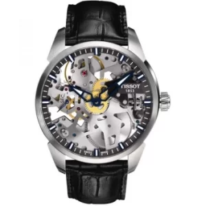 Image of Mens Tissot Chemin Des Tourelles Squelette Mechanical Watch