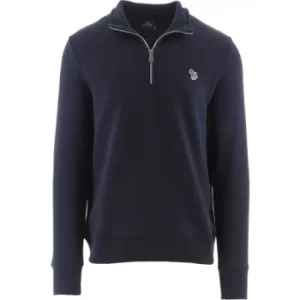 Image of Paul Smith Navy Regular Fit Half Zip Top