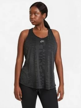 Image of Nike Air Running Tank Top - Black, Size L, Women