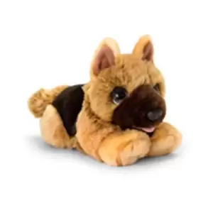 Image of Keel Toys Signature Cuddle Alsatian Puppy (One Size) (Brown/Black)