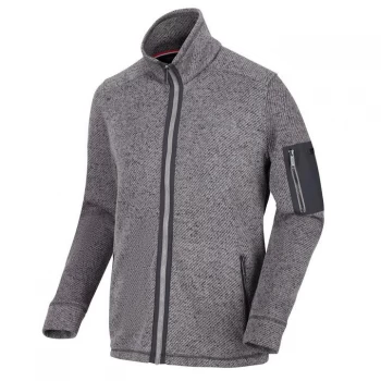 Image of Regatta Garret Heavyweight Full Zip Fleece - RockGry/SlGr