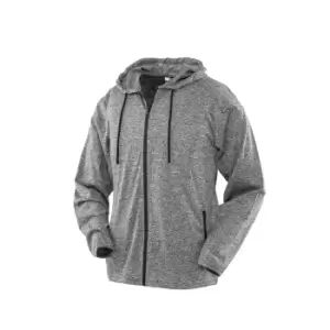 Image of Spiro Ladies Hooded T-Shirt Jacket (XXL) (Marl Grey)