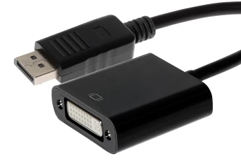 Image of Maplin DisplayPort to Female DVI Adapter - Black