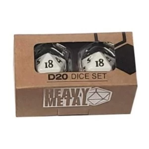 Image of Ultra Pro D20 Heavy Metal Dice - White