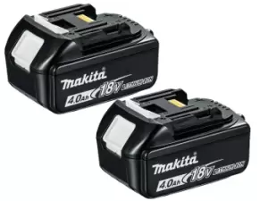 Image of Makita BL1840BX2 18v 4Ah LXT Li-ion Makstar Battery Twin Pack