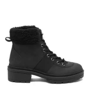 Image of Rocket Dog Icy Black Shearling Winter Ankle Boot