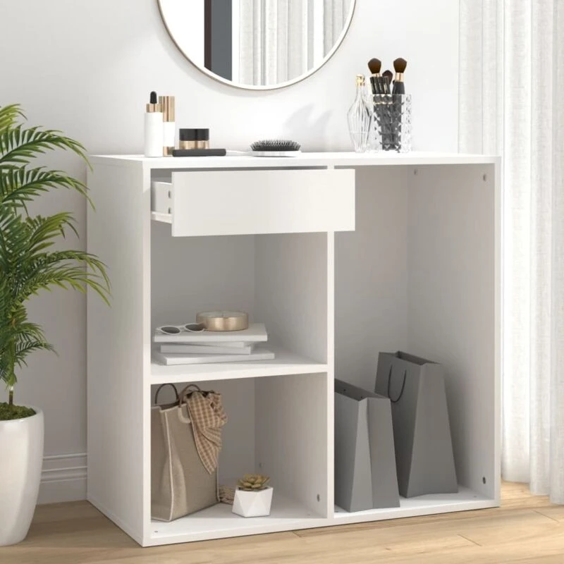 Image of Vidaxl Cosmetic Cabinet White 80X40X75cm Engineered Wood, White 808837