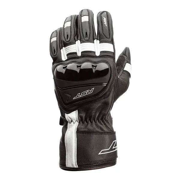 Image of RST Pilot Gloves Black White Size 9