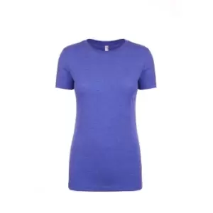Image of Next Level Womens/Ladies Tri-Blend T-Shirt (L) (Vintage Royal Blue)